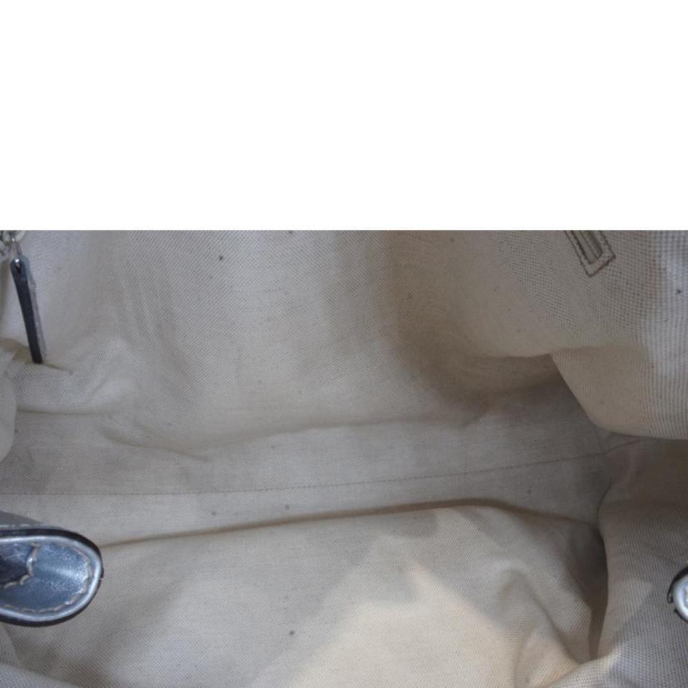 Gucci Python Leather Sookie Silver Tote Bag - image 5